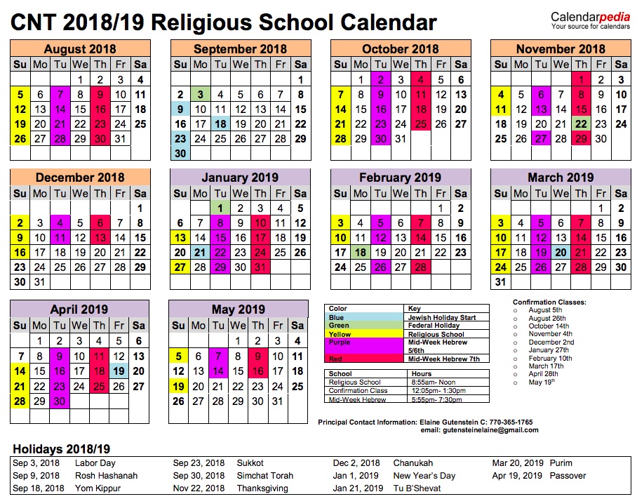 RSCalendar20182019